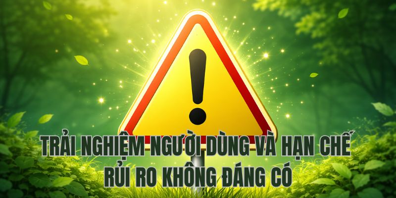 Trải nghiệm người dùng và hạn chế rủi ro không đáng có